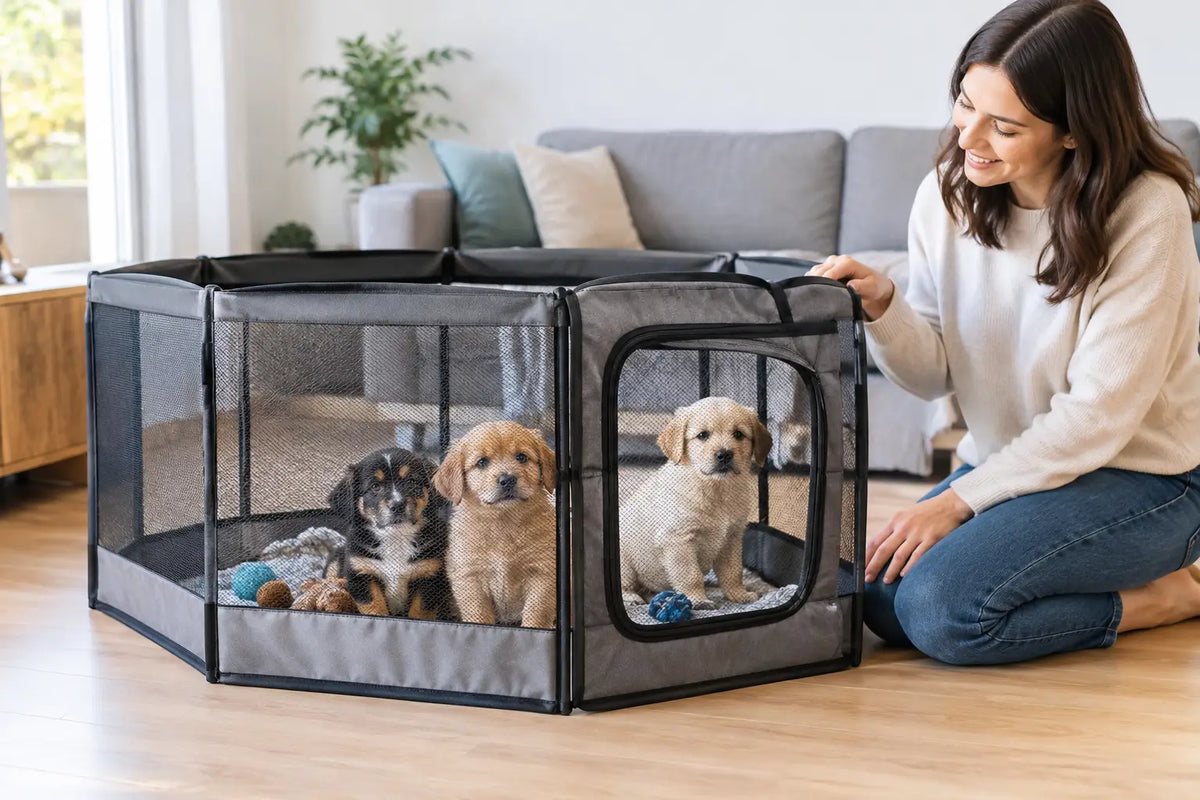 Cómo elegir un corral plegable para cachorros