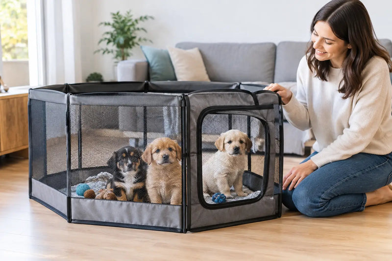 Cómo elegir un corral plegable para cachorros