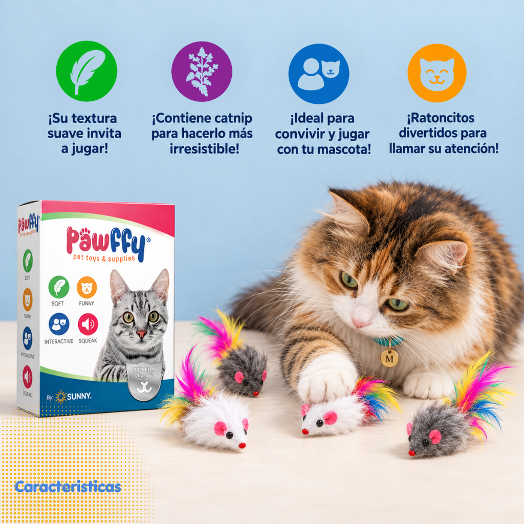 Ratoncillos Catnip Esponjoso