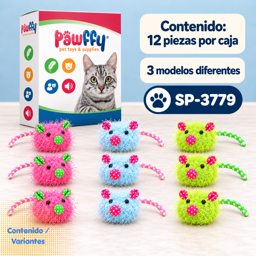 Cochinito Soft CatNip 12 piezas