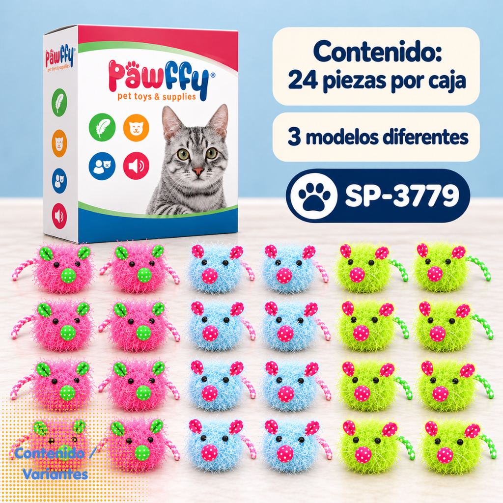 Cochinito Soft CatNip 24 piezas