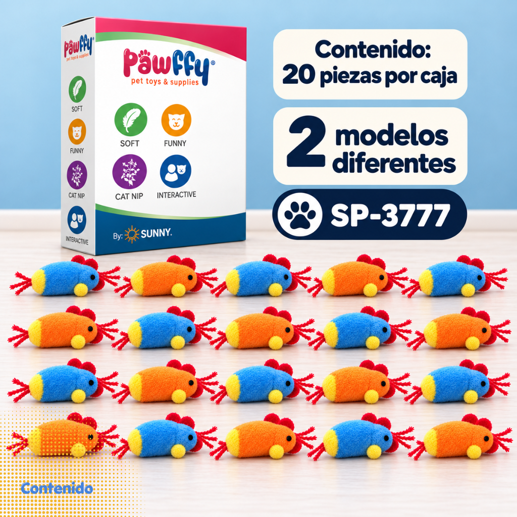 Pollitos Locos CatNip 20 piezas