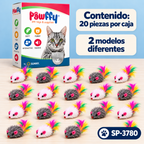 Ratoncillos Catnip Esponjoso 20 piezas