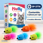 Ratones CAT-NIP 5 piezas