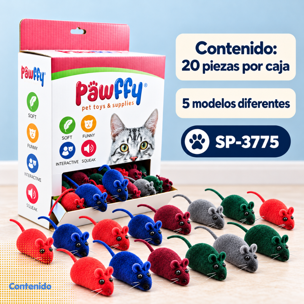 Ratones Sonajeros 20 piezas