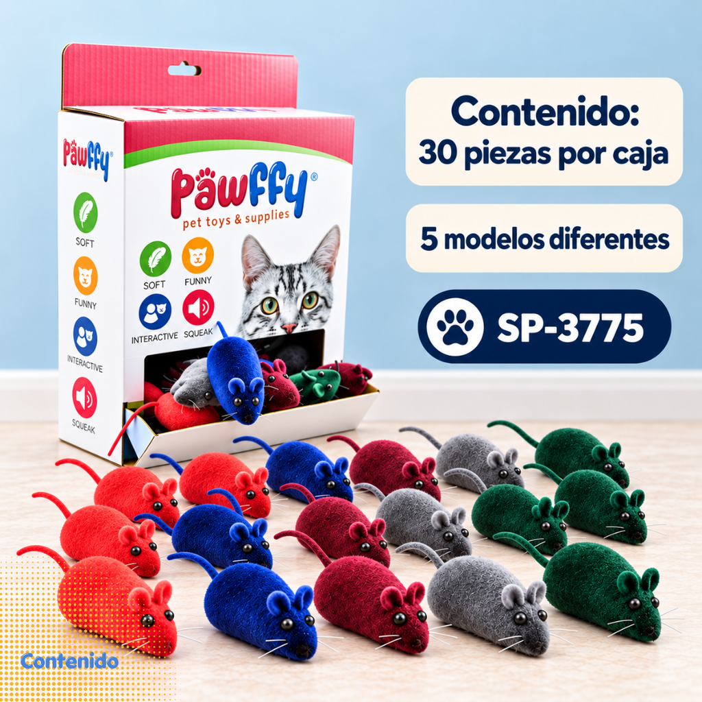 Ratones Sonajeros 30 piezas