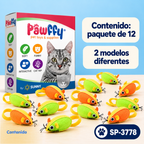 Ratones Soft CatNip 12 piezas