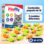 Ratones Soft CatNip 18 piezas