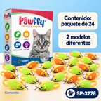 Ratones Soft CatNip 24 piezas